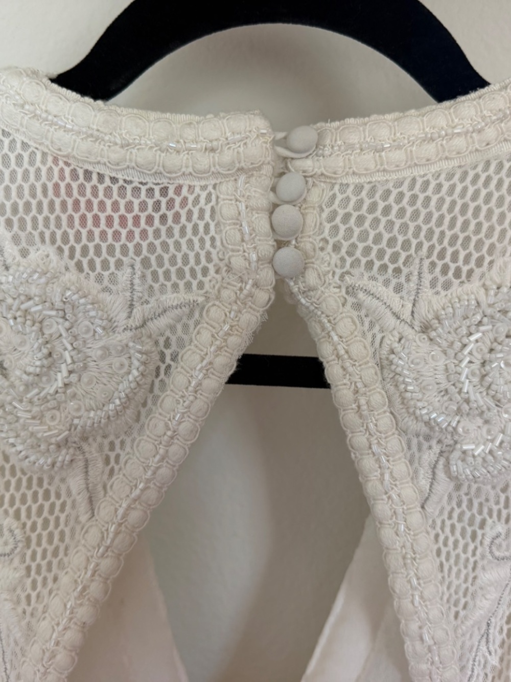 Anthropologie X Not So Serious Pallavi Mohan Lace Sequin Embellished Mini Dress - Picture 6 of 9